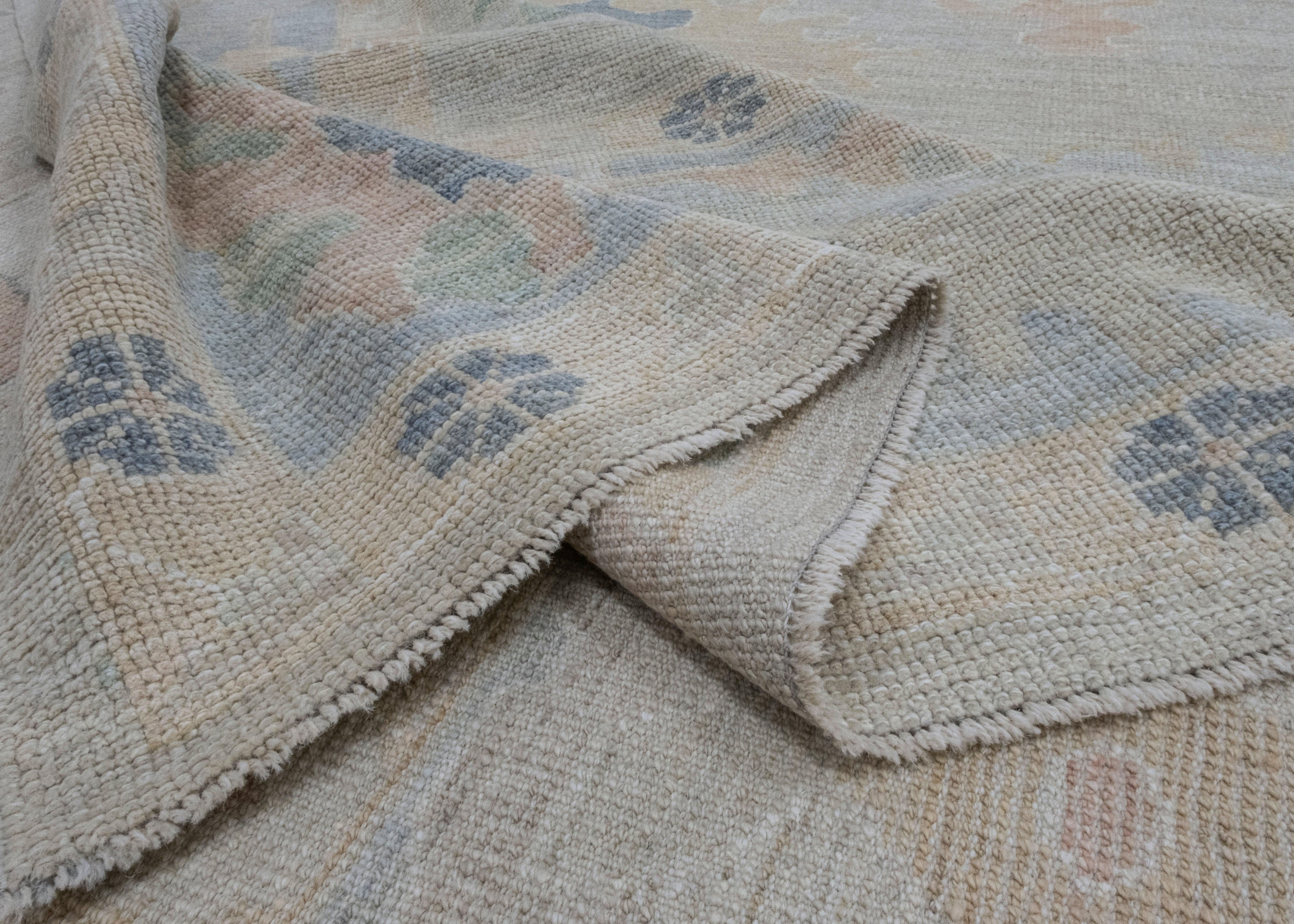 Square Turkish Oushak Rug 12'3