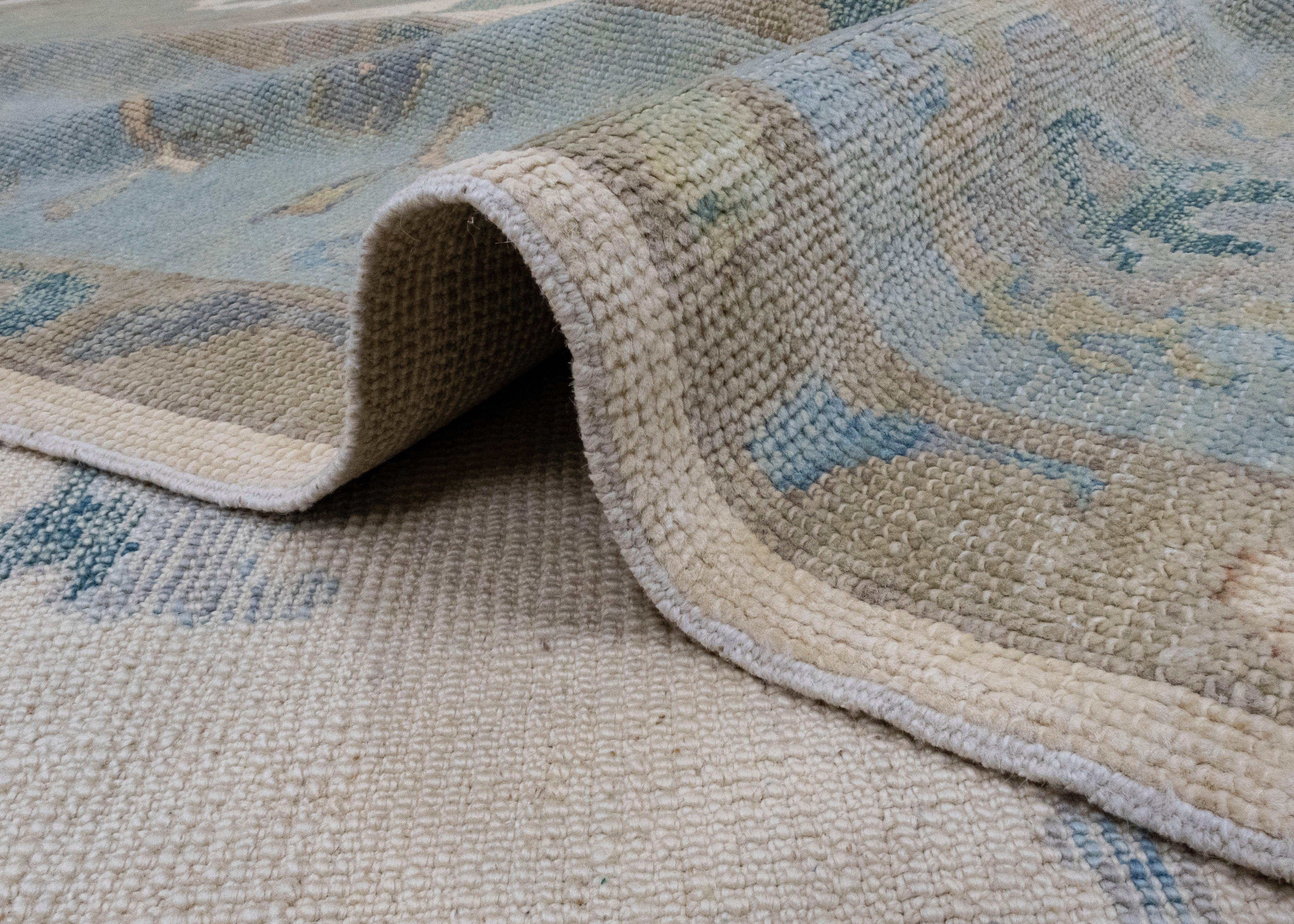 Square Turkish Oushak Rug 9'6
