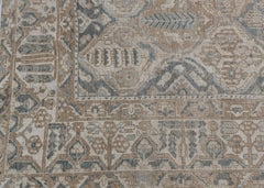 Square Turkish Vintage Oushak Rug Oriental Handmade 10'2" x 11'2" #11490