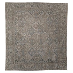 Square Turkish Vintage Oushak Rug Oriental Handmade 10'2" x 11'2" #11490