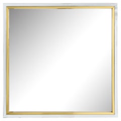 Vintage Square Two Tone Mirror, France, 1960's
