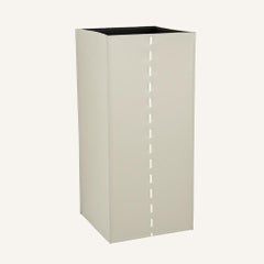 Square umbrella stand SOFIA in Regenerated leather