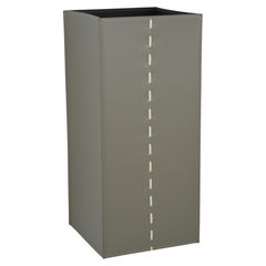 Square umbrella stand SOFIA in Regenerated leather
