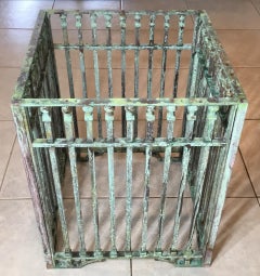Square Vintage Bronze and Brass Coffe Table Base