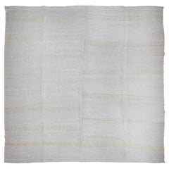 Carré Vintage Ivory Turc Flat-Weave Hemp Rug 12
2 x 12
2