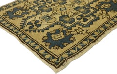 Square Vintage Turkish Oushak Rug