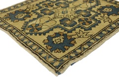 Square Vintage Turkish Oushak Rug