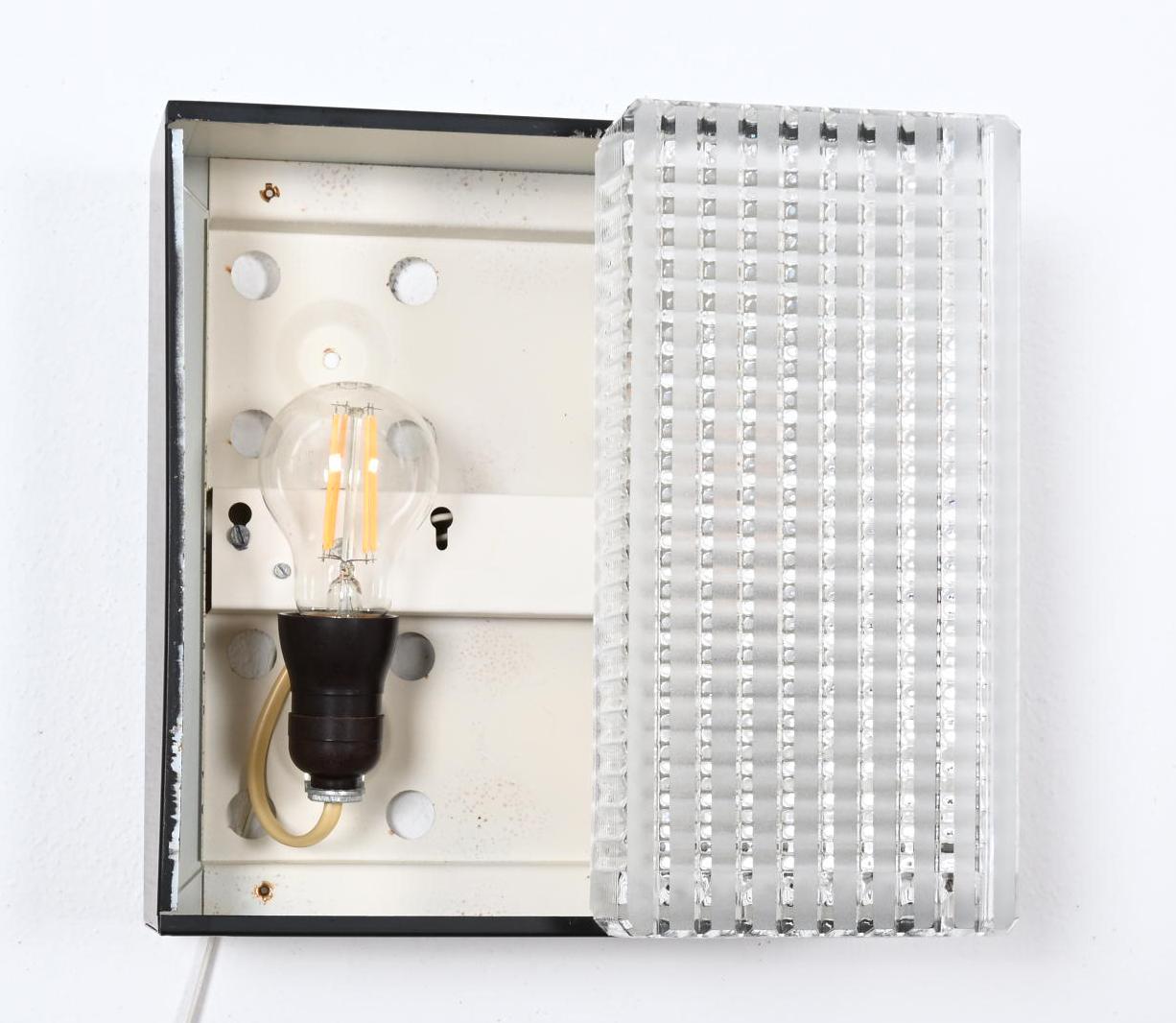 Lampe murale carrée Applique ou lumière affleurante en vente 3