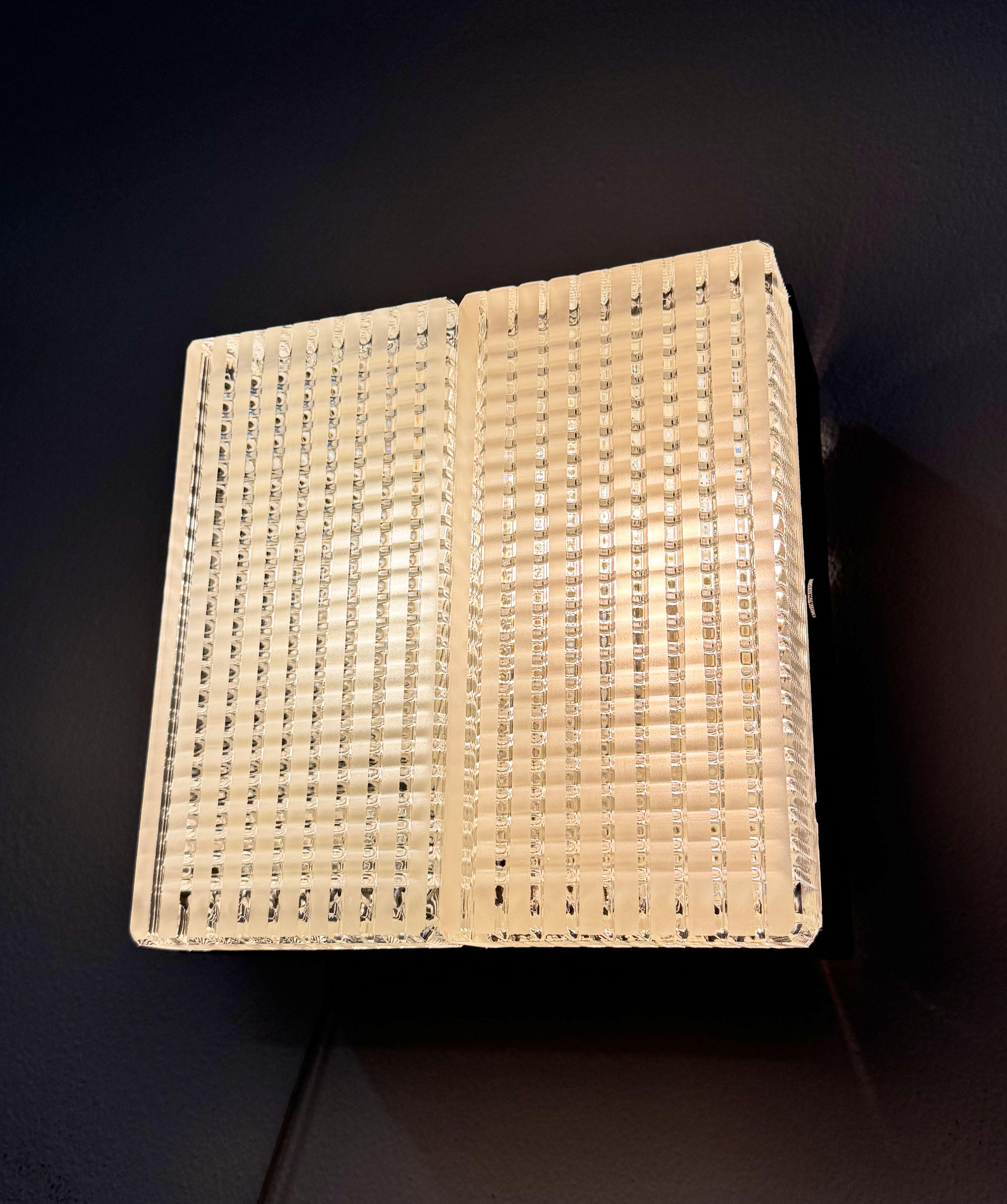 Lampe murale carrée Applique ou lumière affleurante en vente 8