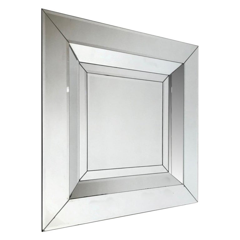 Square Wall Mirror For Sale at 1stDibs