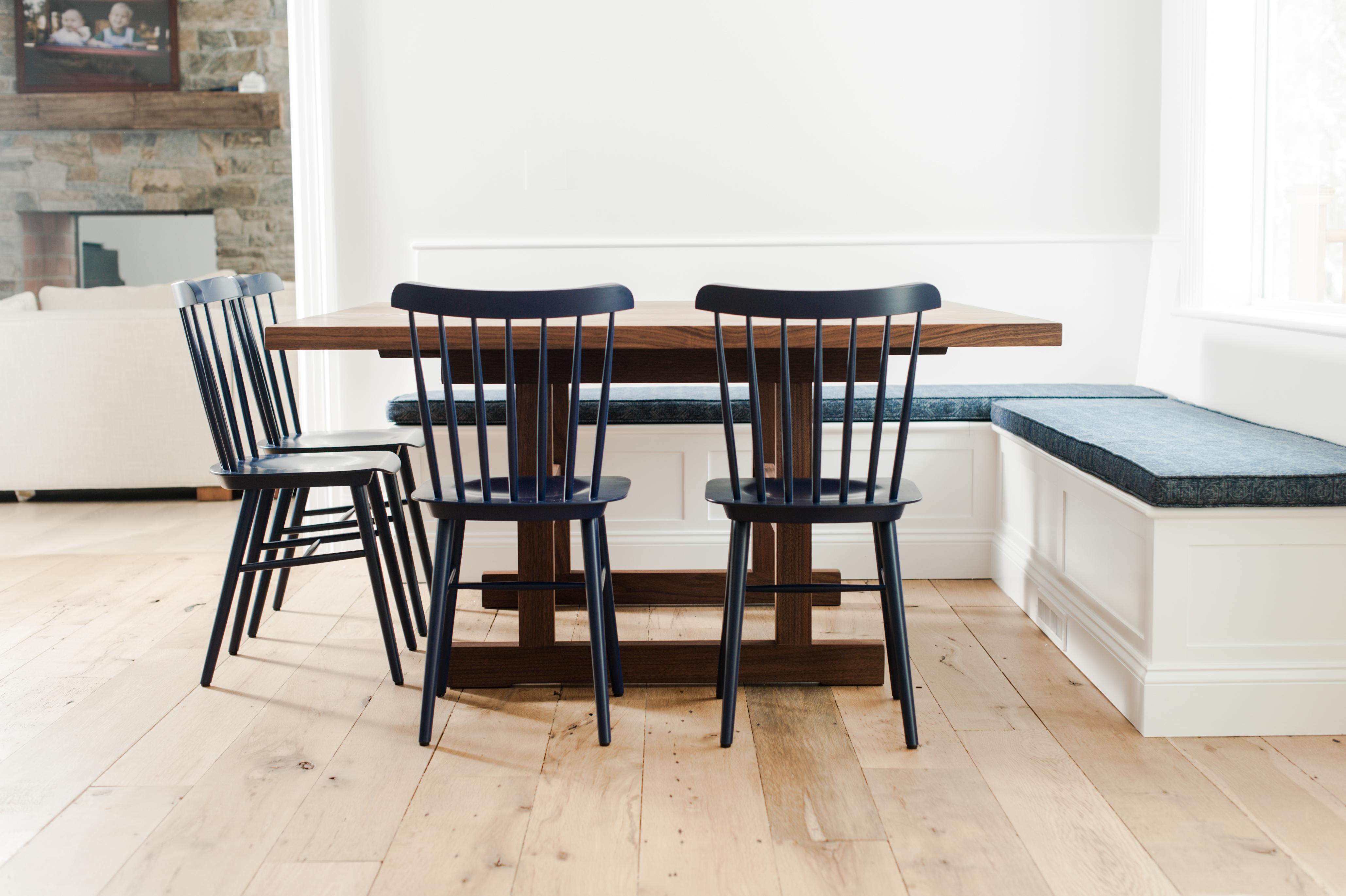 square trestle dining table