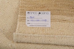 Hand-Woven Turkish Kilim Rug, Wool, Minimalist Style, Circa 1950