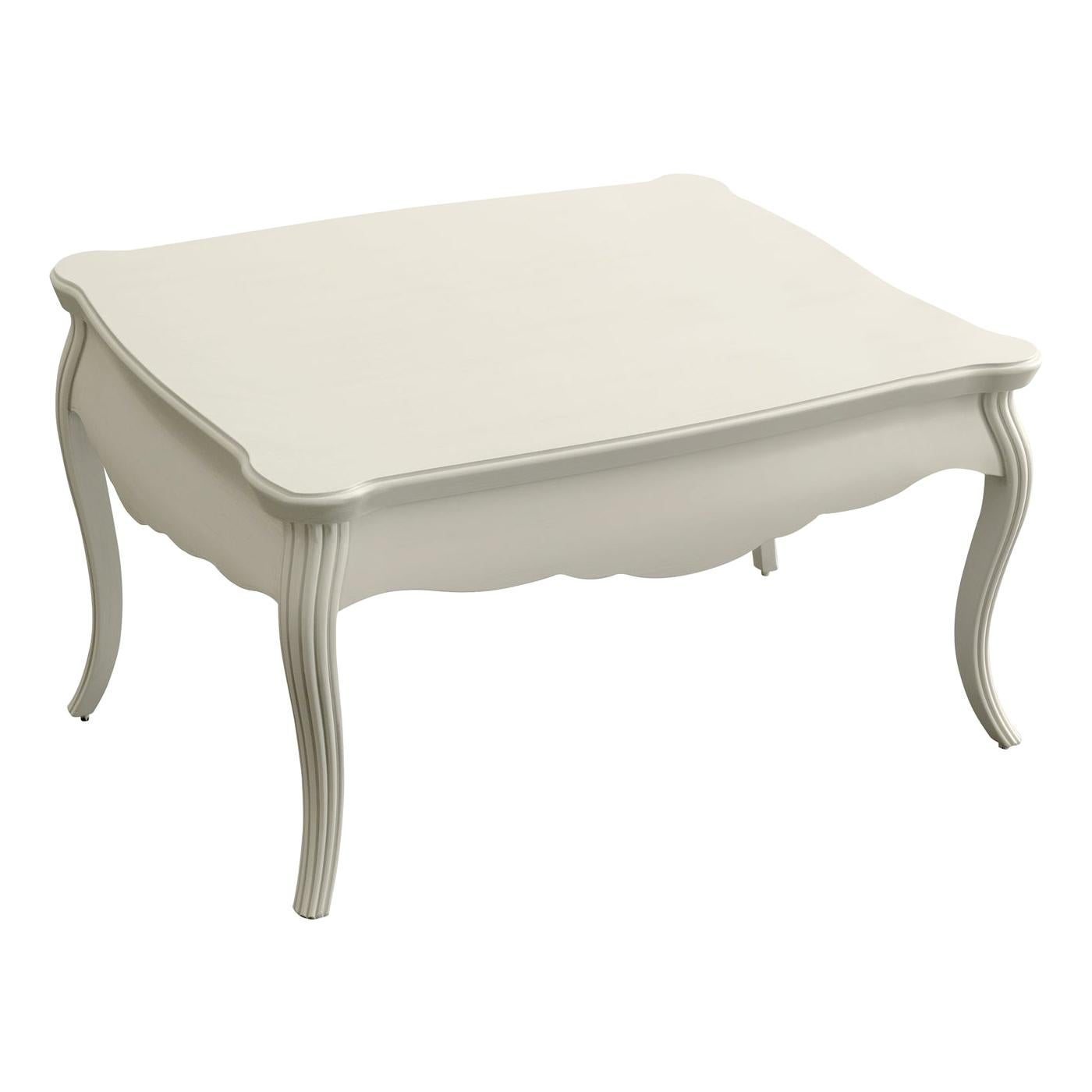 White Quartz Coffee Table For Sale at 1stDibs