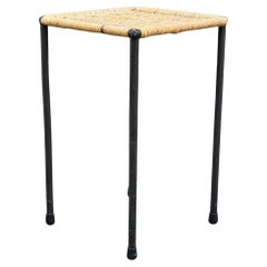 Quadratischer Beistelltisch aus Korbgeflecht #2/ Carl Auböck II, 1950er Jahre