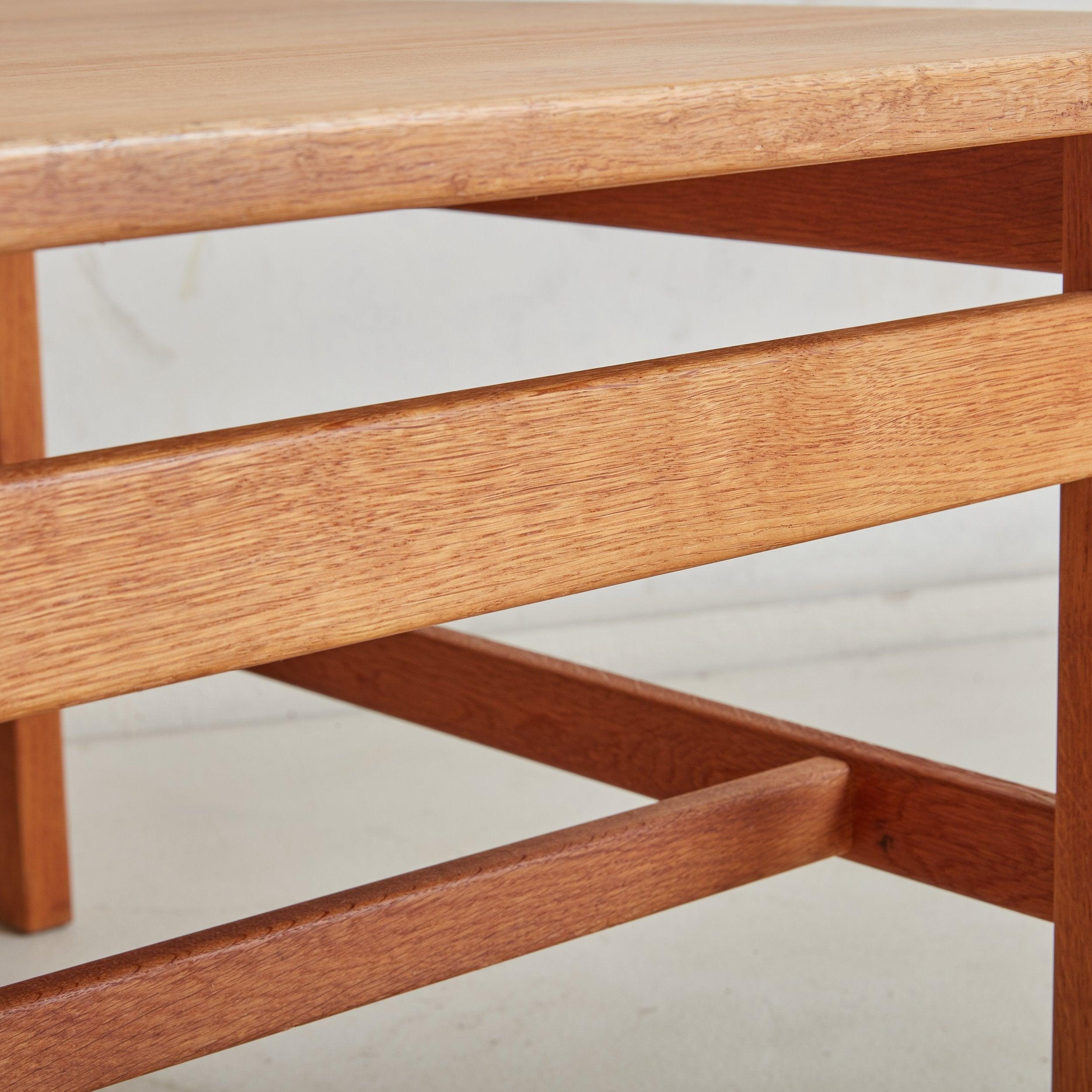 Square Wood Coffee Table Attributed to Kurt Østervig, Denmark 1960s For Sale 4