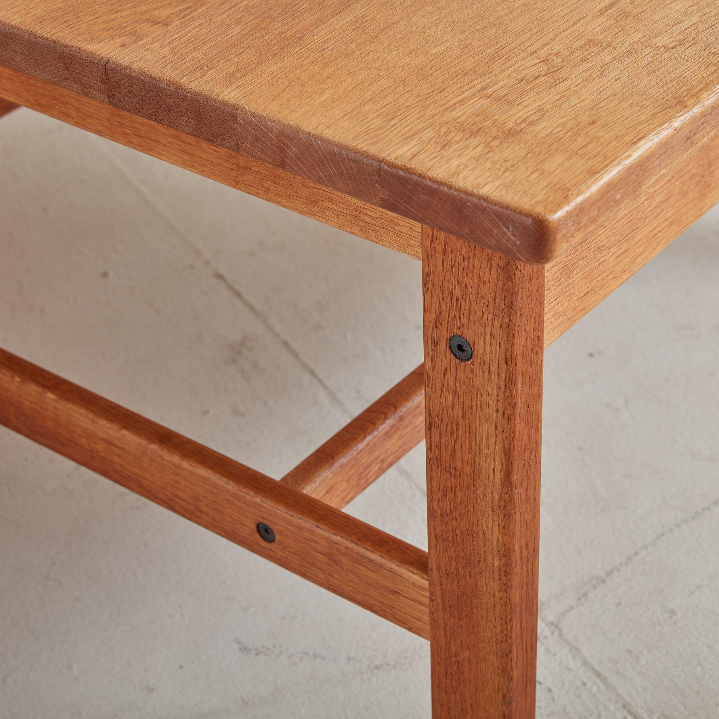 Square Wood Coffee Table Attributed to Kurt Østervig, Denmark 1960s For Sale 2