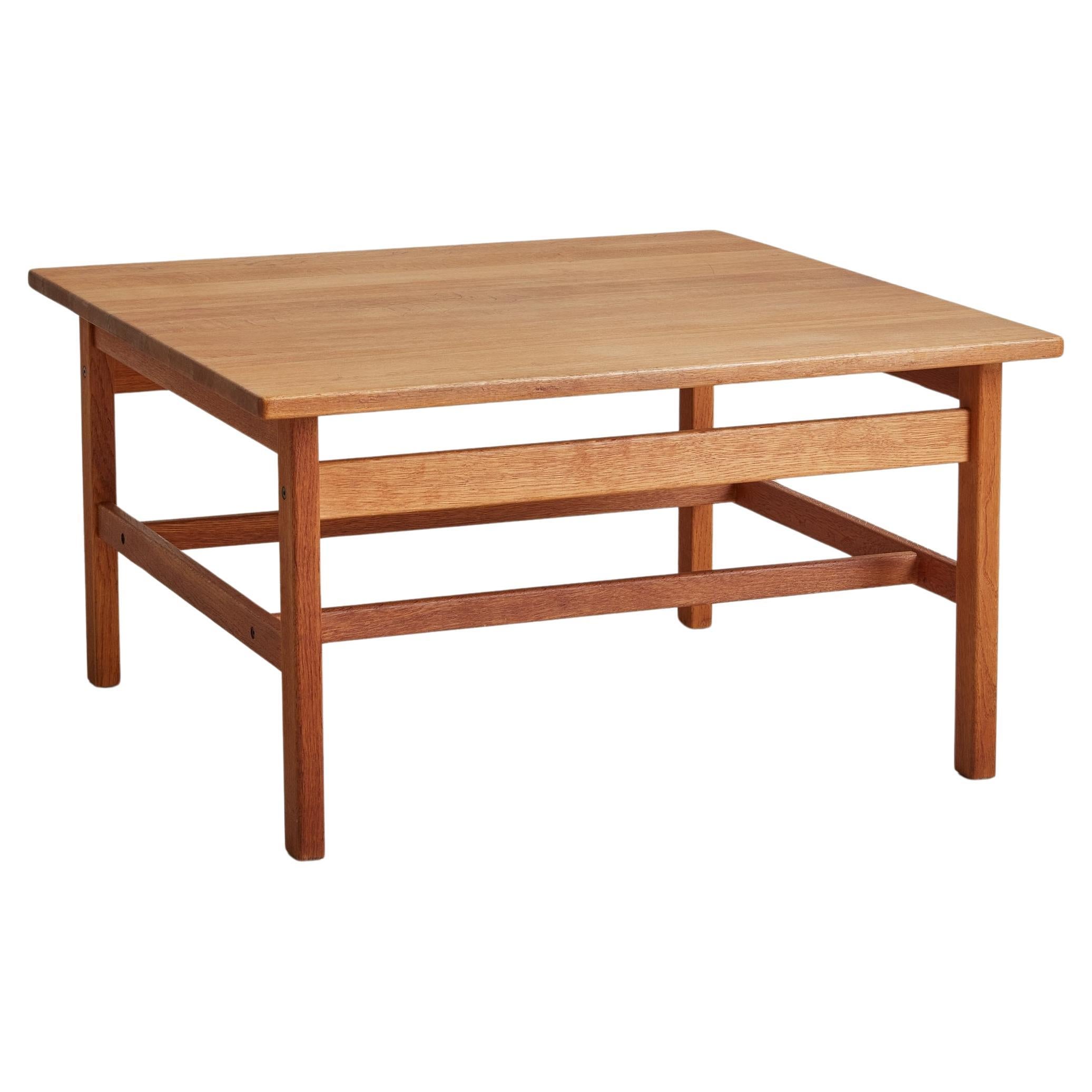 Quadratischer Couchtisch aus Holz, Kurt Østervig zugeschrieben, Dänemark 1960er Jahre