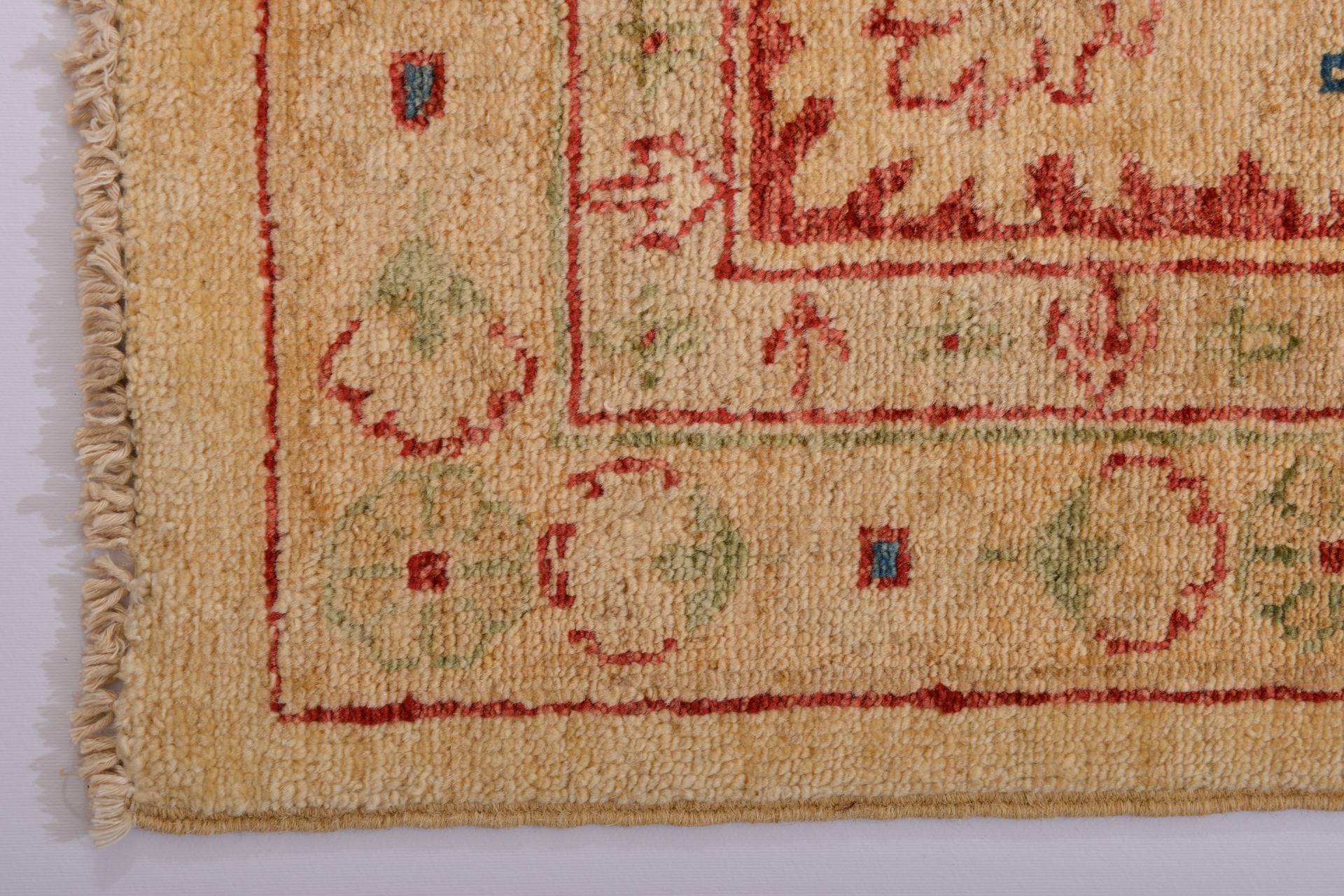 Hand-Knotted Square Ziegler Style Sultanabad Carpet or Rug For Sale