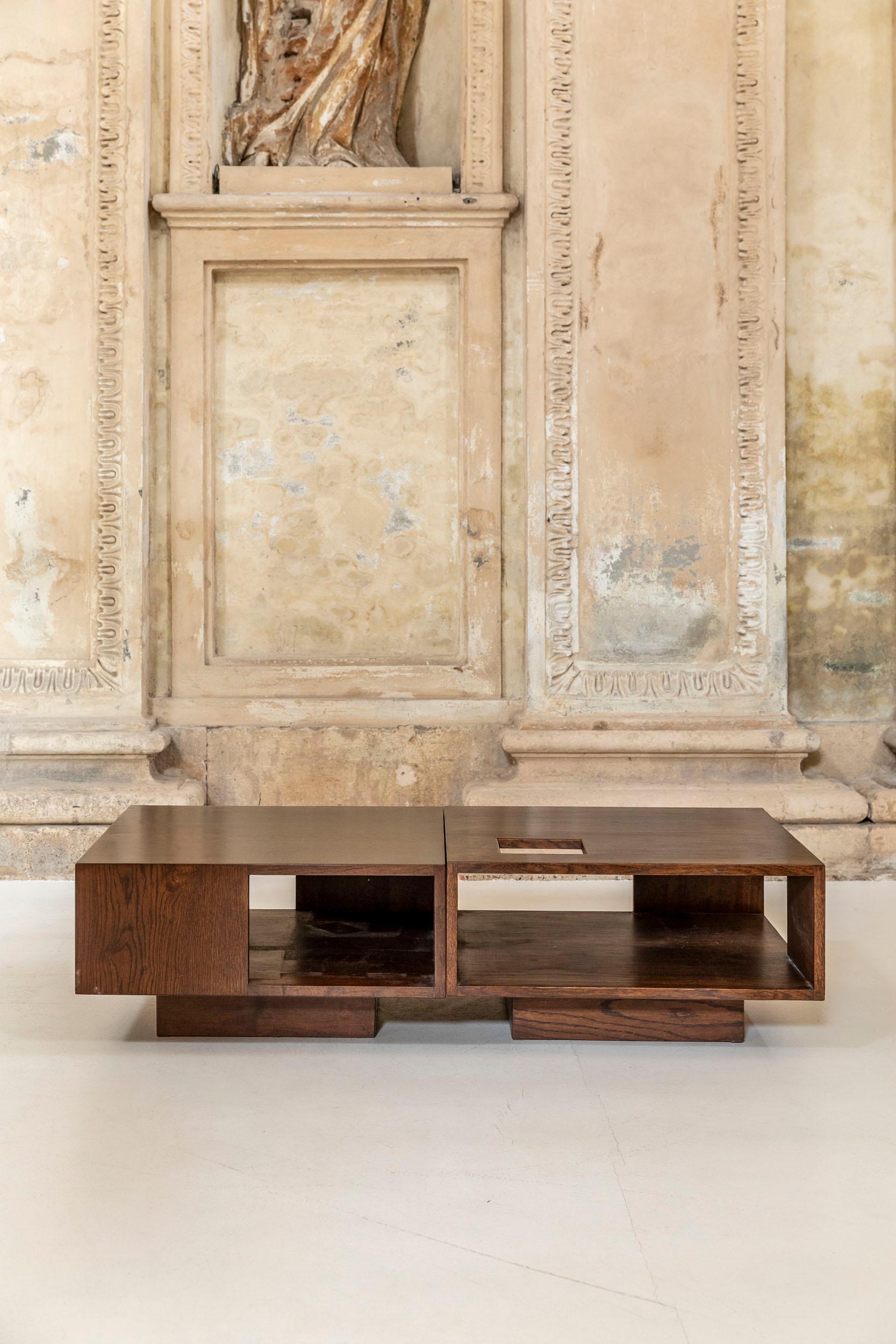 Squared Coffee Table Attributed to Giuseppe Rivadossi 3