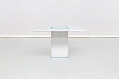 Squared Dining Marble Table by Gianfranco Frattini, 1985