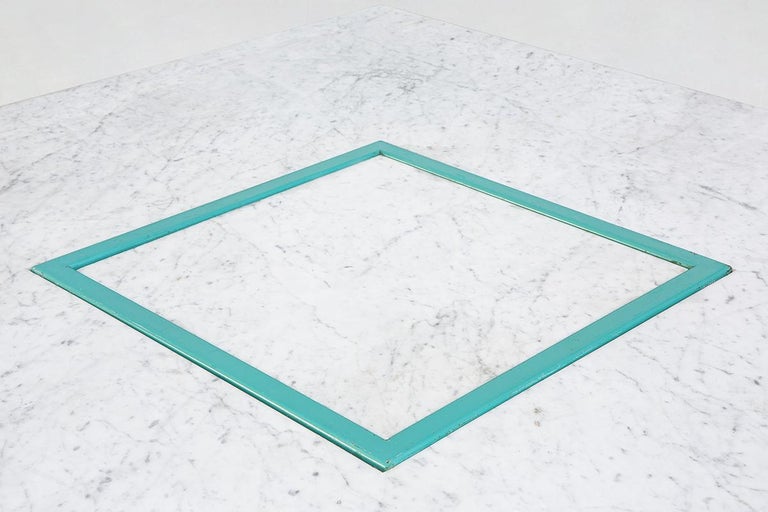 Late 20th Century  Squared Dining Marble Table by Gianfranco Frattini, 1985 For Sale