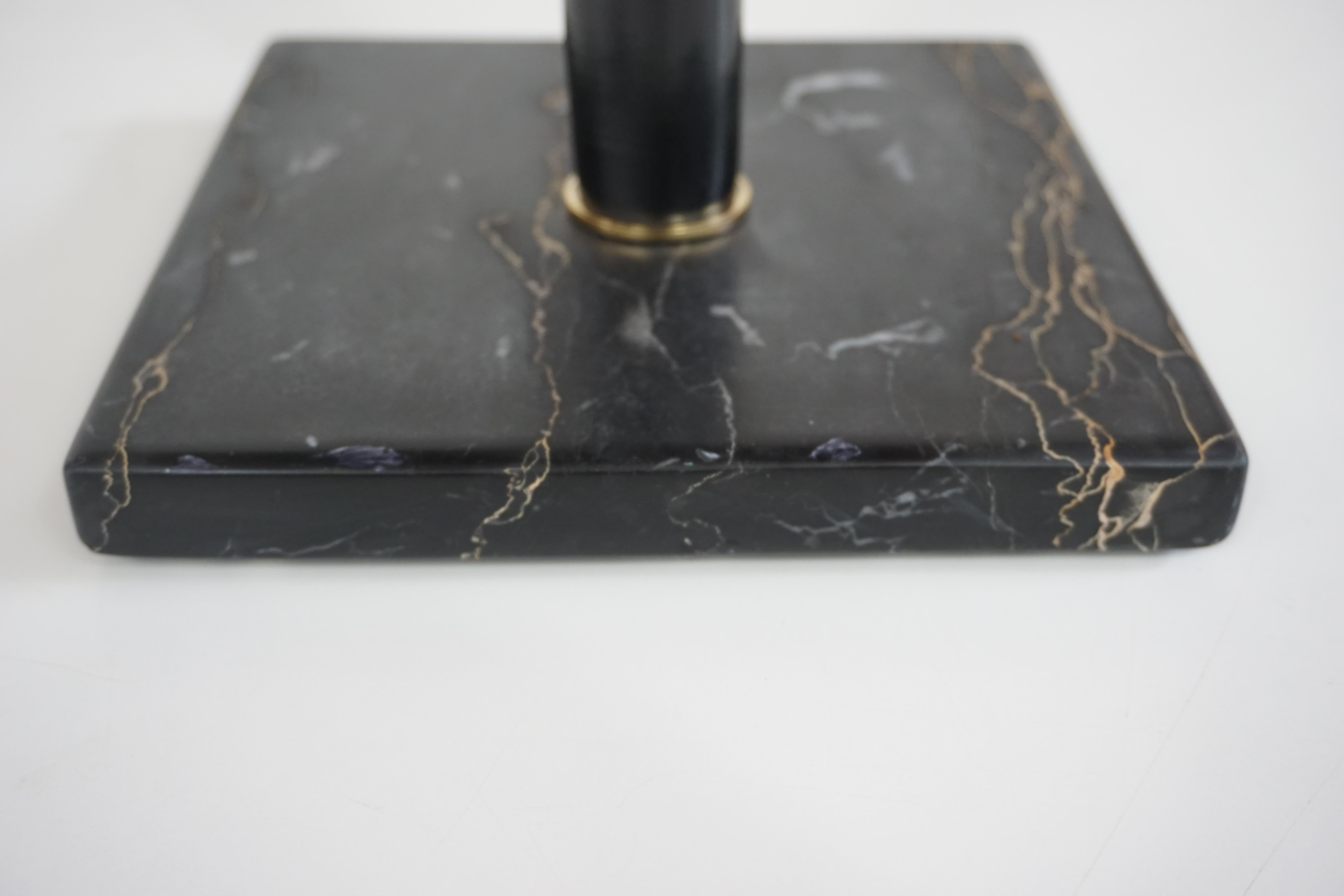 squared  gueridon side table marble, bamboo, wood, brass, C-NOIRE 2 L. Ciompi 25 For Sale 7