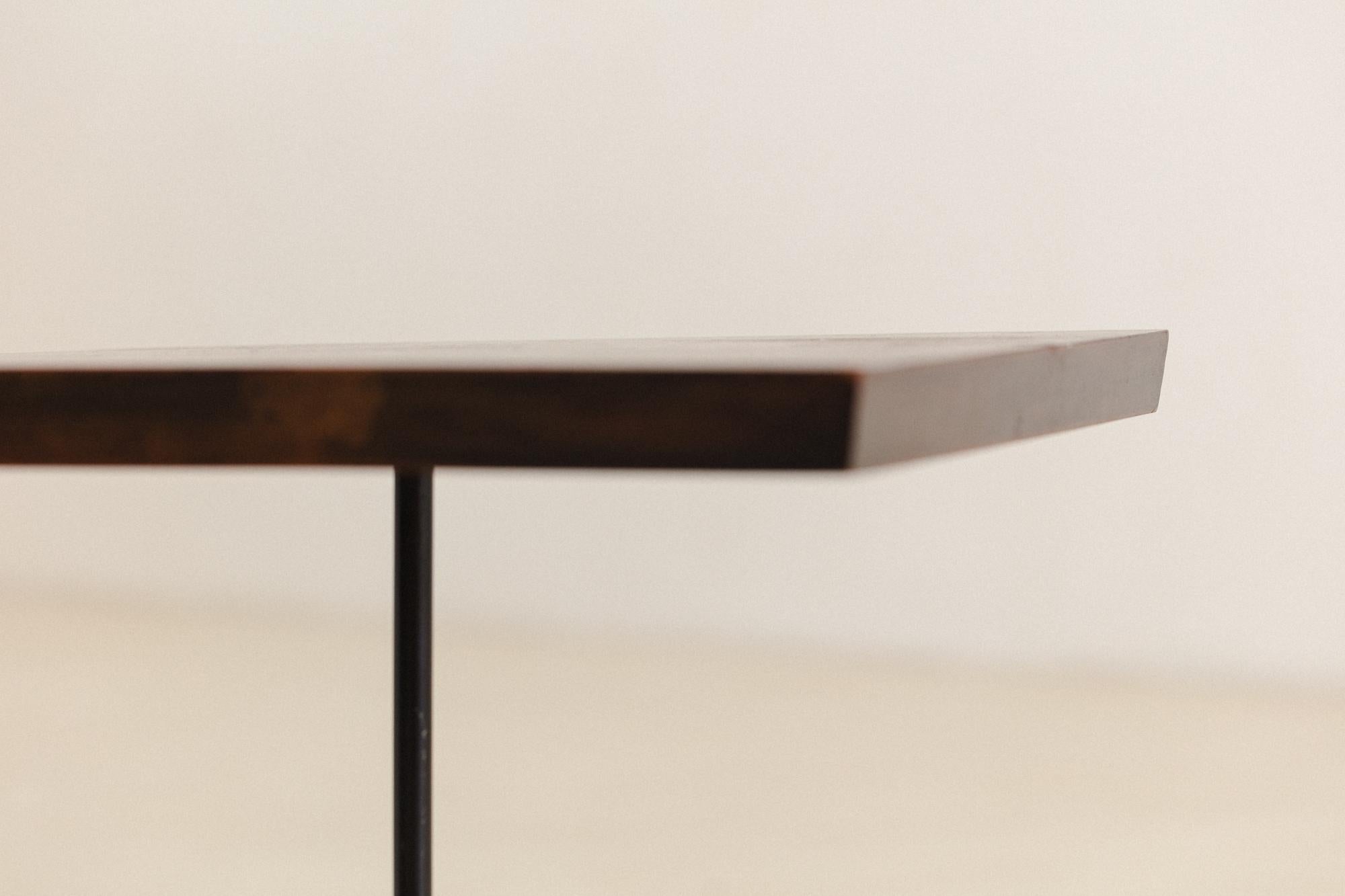 Quadratischer Beistelltisch von Carlo Hauner und Martin Eisler, Brasilien, Mitte des Jahrhunderts, 1950 (Brasilianisch) im Angebot