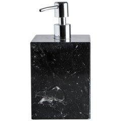 Squared Soap Dispenser in Black Marble