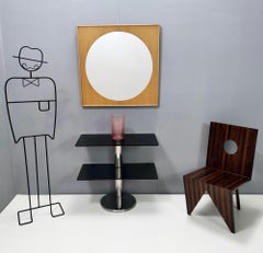 Postmodern Square Wall Mirror in the Style of Ettore Sottsass, Italy 1980s