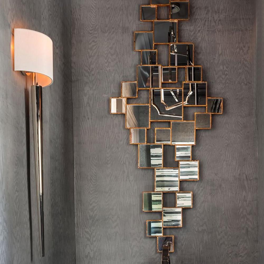 English Squares Concept I Mirror For Sale
