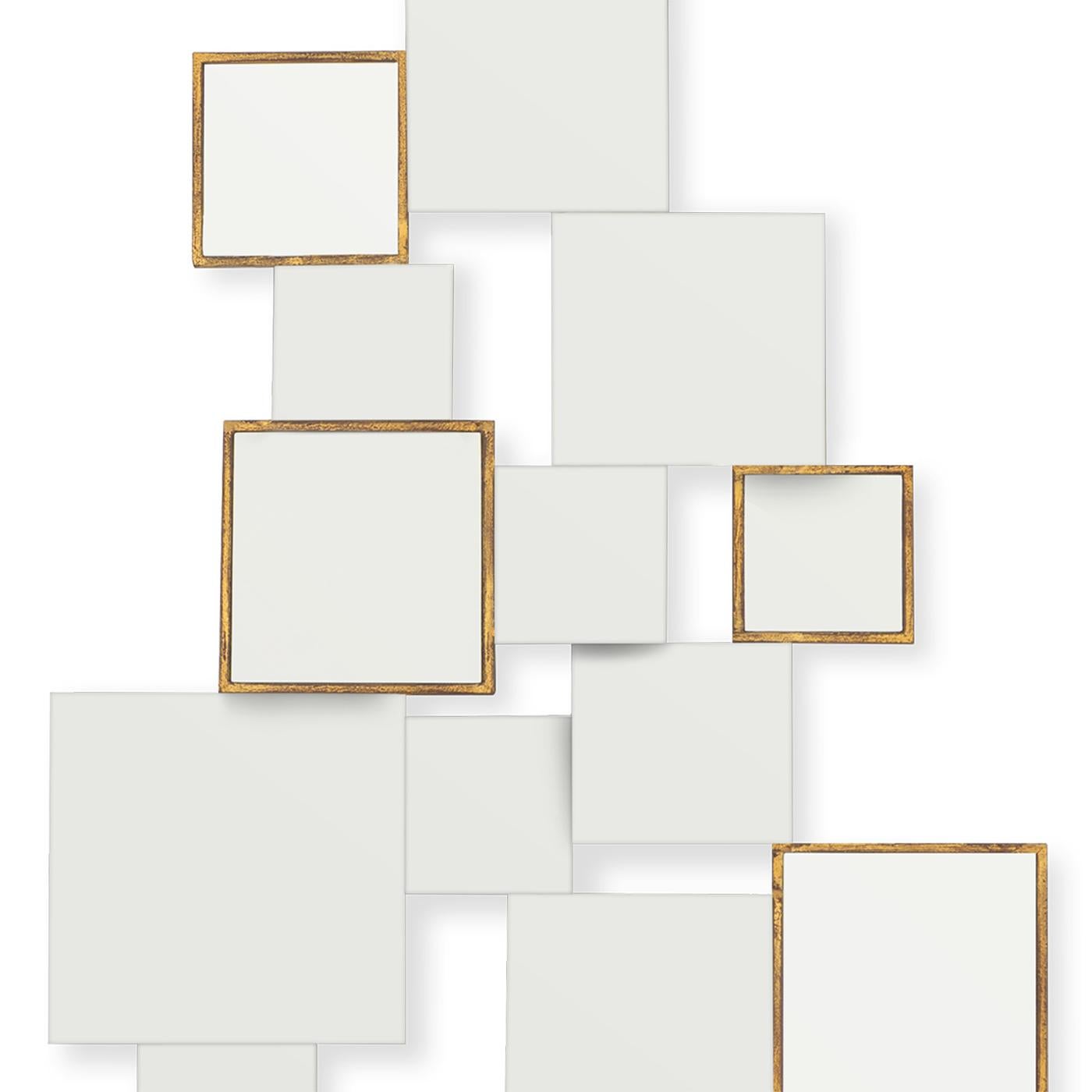 Anglais Miroir Concept II carré en vente