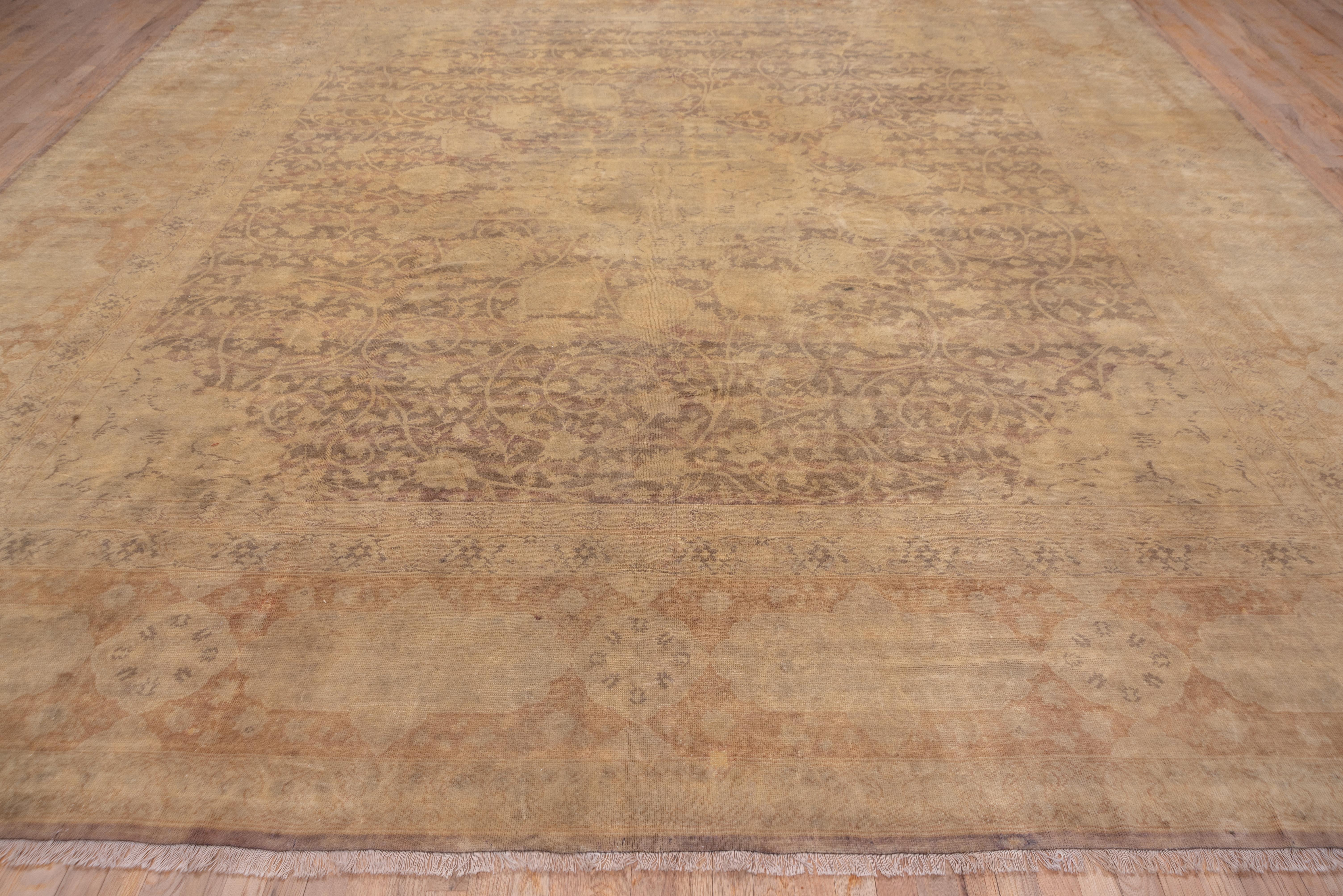 Turkish Squarish Sivas Carpet, circa 1920s For Sale