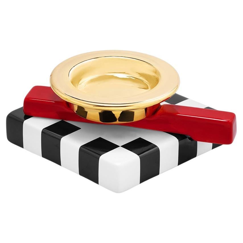 Squash Gold Ashtray, by Maria Sanchez from Memphis Milano For Sale