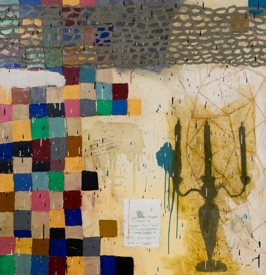 Warning Alert - Painting by Squeak Carnwath