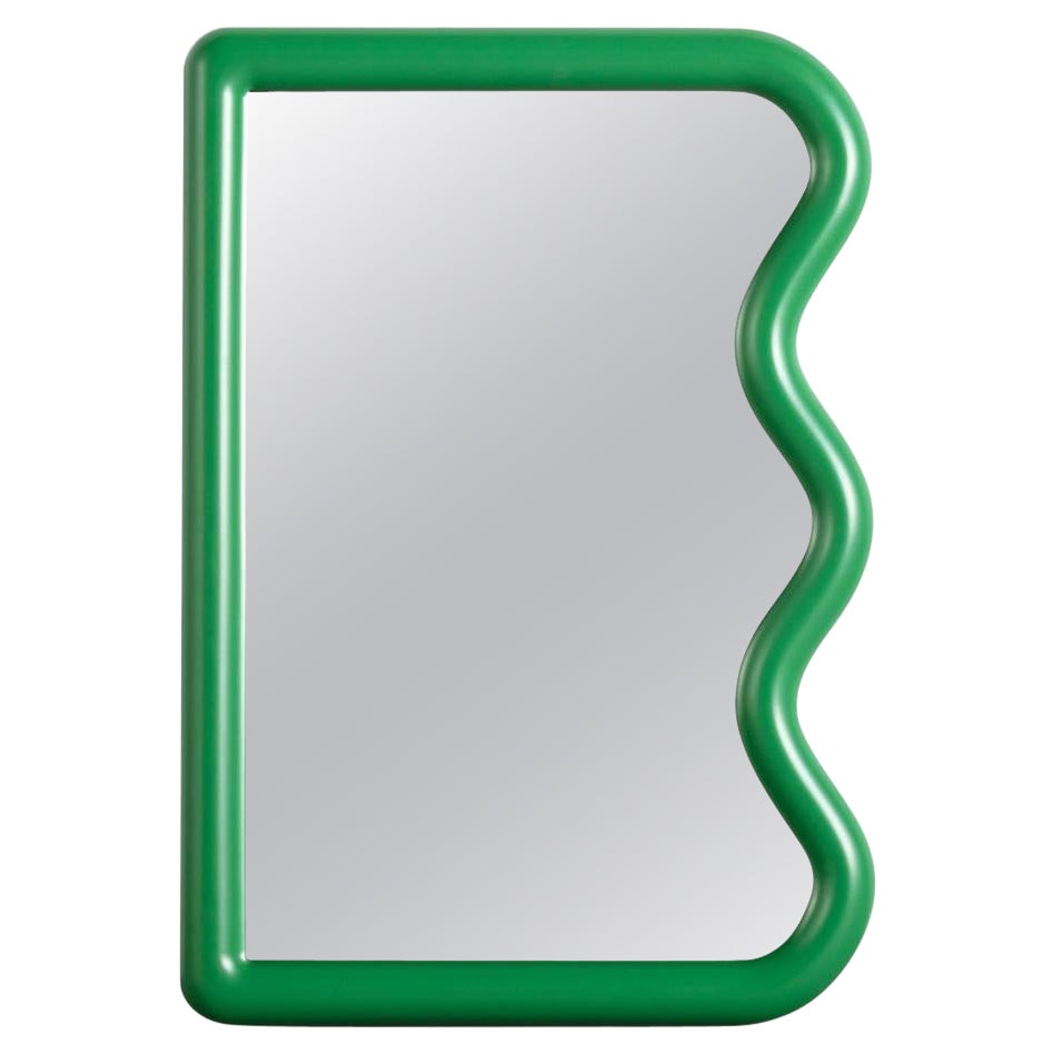 Constructed from Solid Baltic Birch this mini Squiggle Mirror is lacquered and finished in a semi-gloss durable paint. The mirror can be hung vertically by its custom french cleat.

Mirror can be placed leaning or hung.