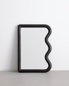 Squiggle Mirror Mini / Charred Oak