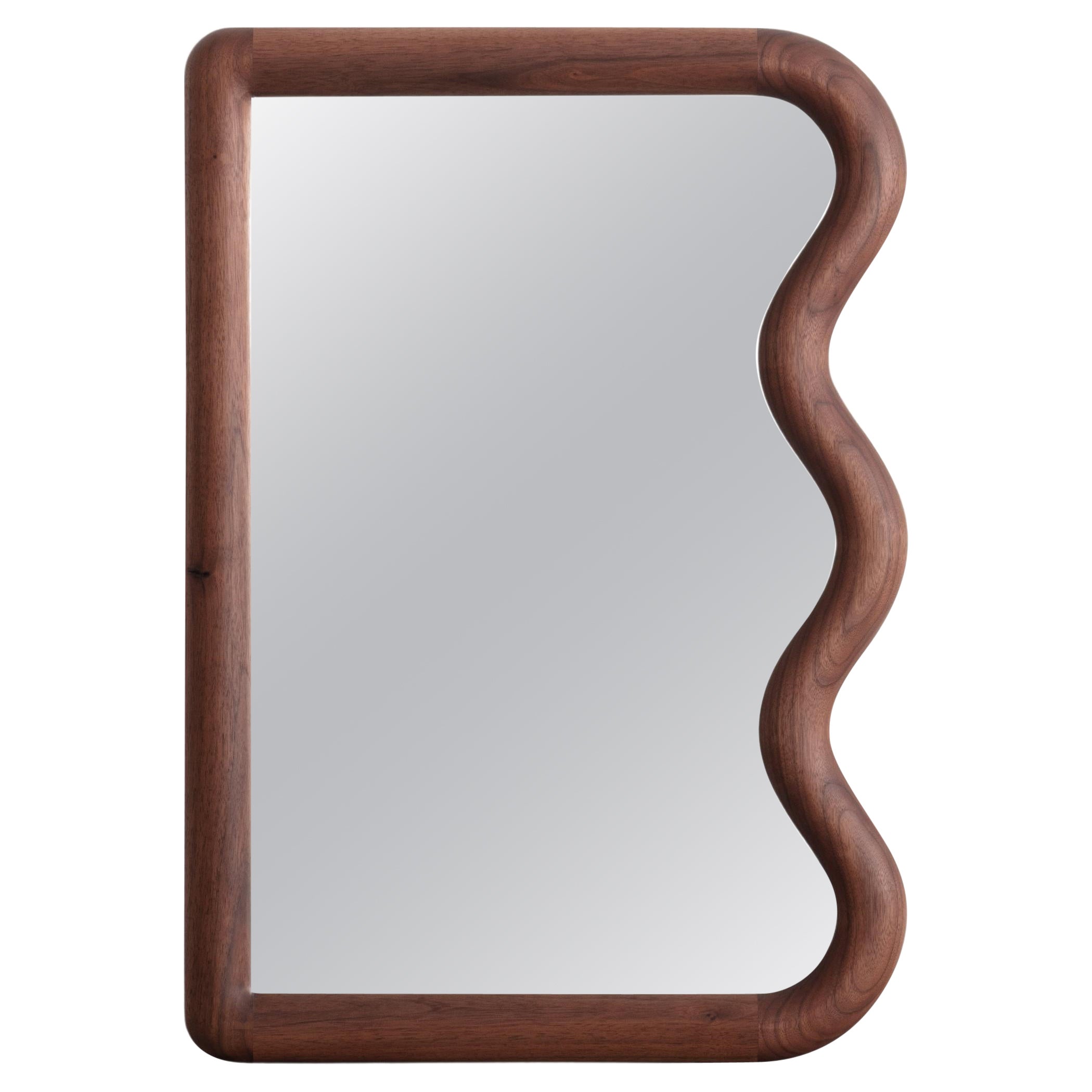 Squiggle Mirror Mini / Walnut For Sale
