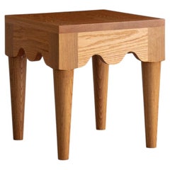 Tavolino Squiggle di Chris Miano, rovere massello, stile American Craftsman