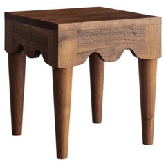 Tavolino Squiggle di Chris Miano, noce massiccio, stile American Craftsman
