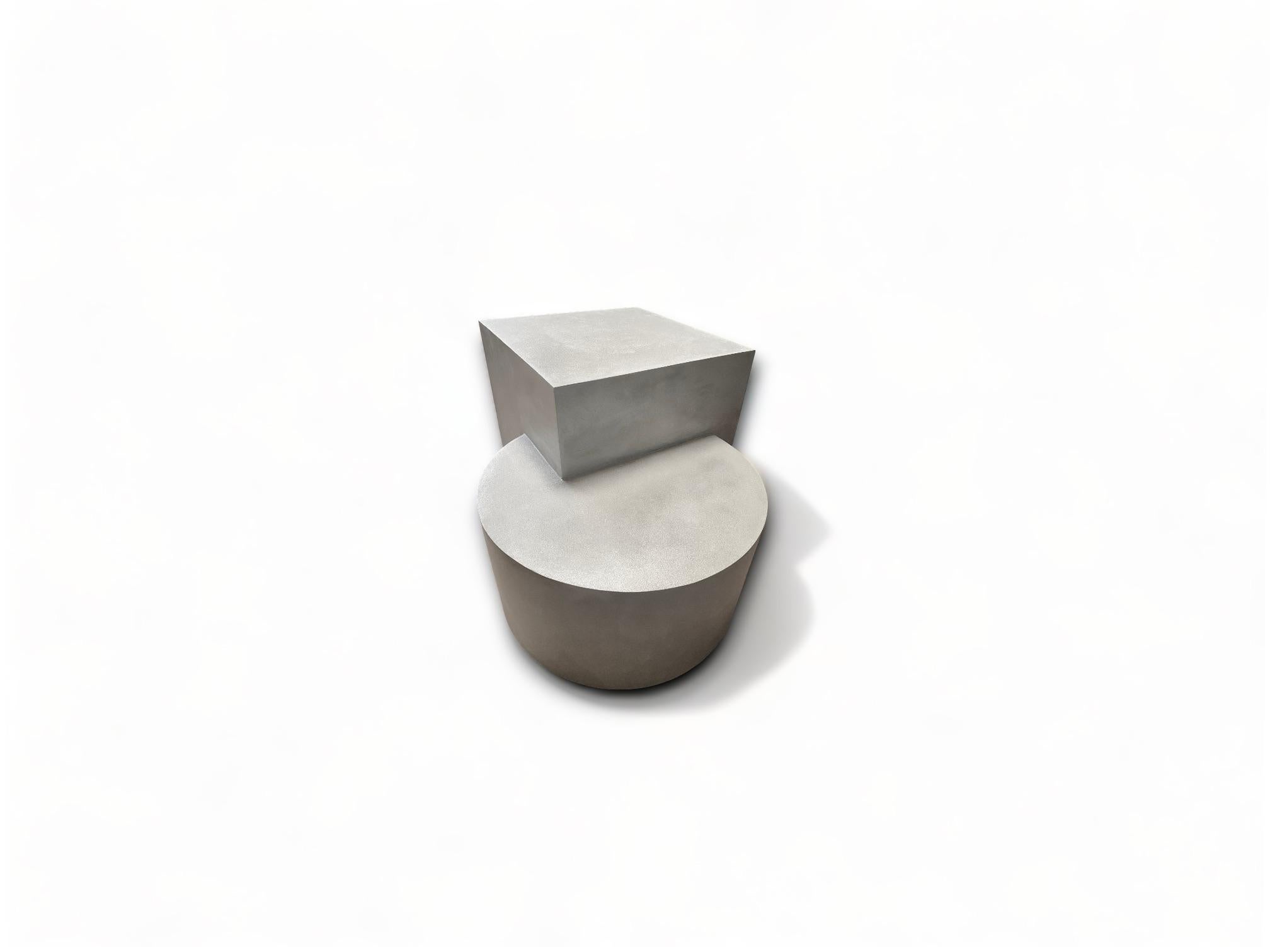 Concrete Squilinder Table For Sale