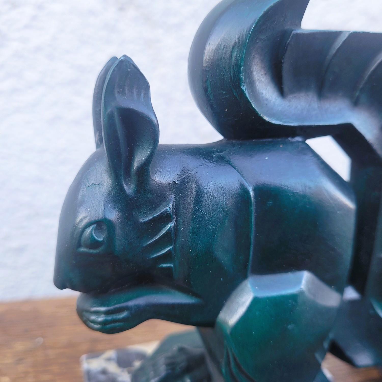 Squirrel Bookends, Max Le Verrier, Art Deco, 20th Century in vendita 1