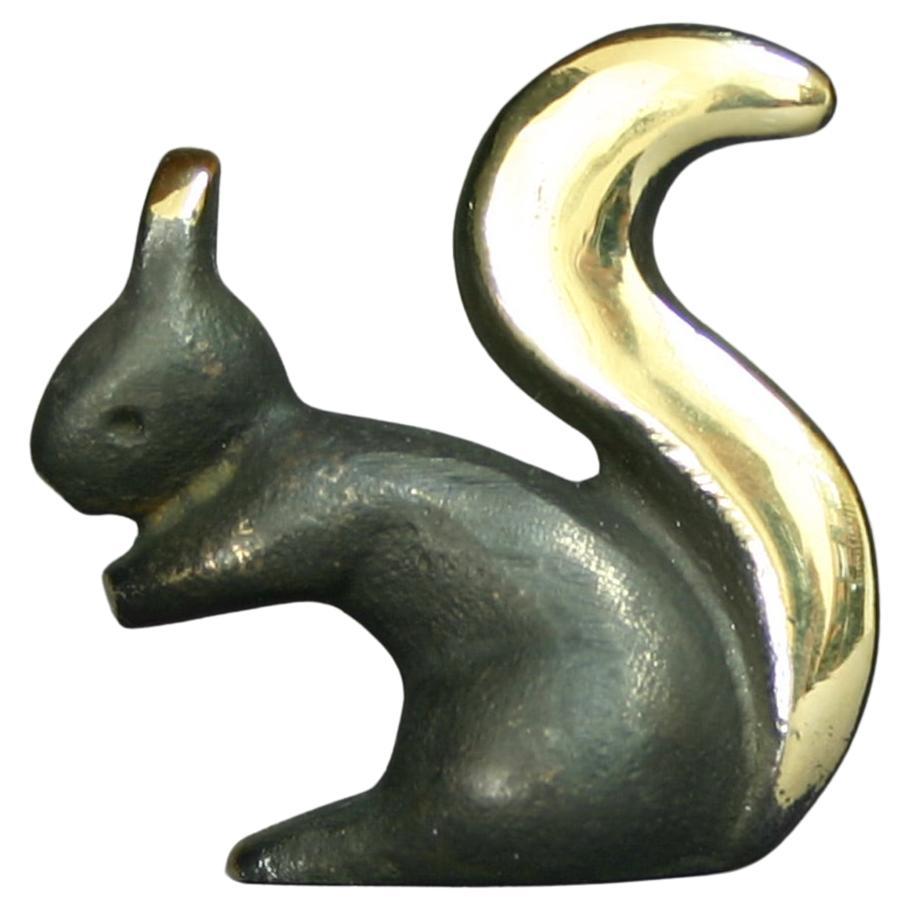 Ardilla Walter Bosse figuritas latón patinado nuevo Viena Austria TALISMAN