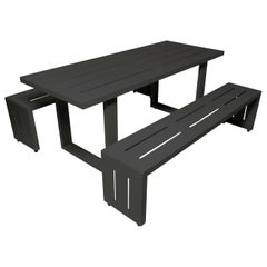 Contemporary Picnic Table / Dining Set - Aluminum 