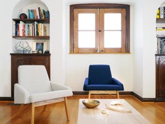 Lounge Chair with White Oak Frame