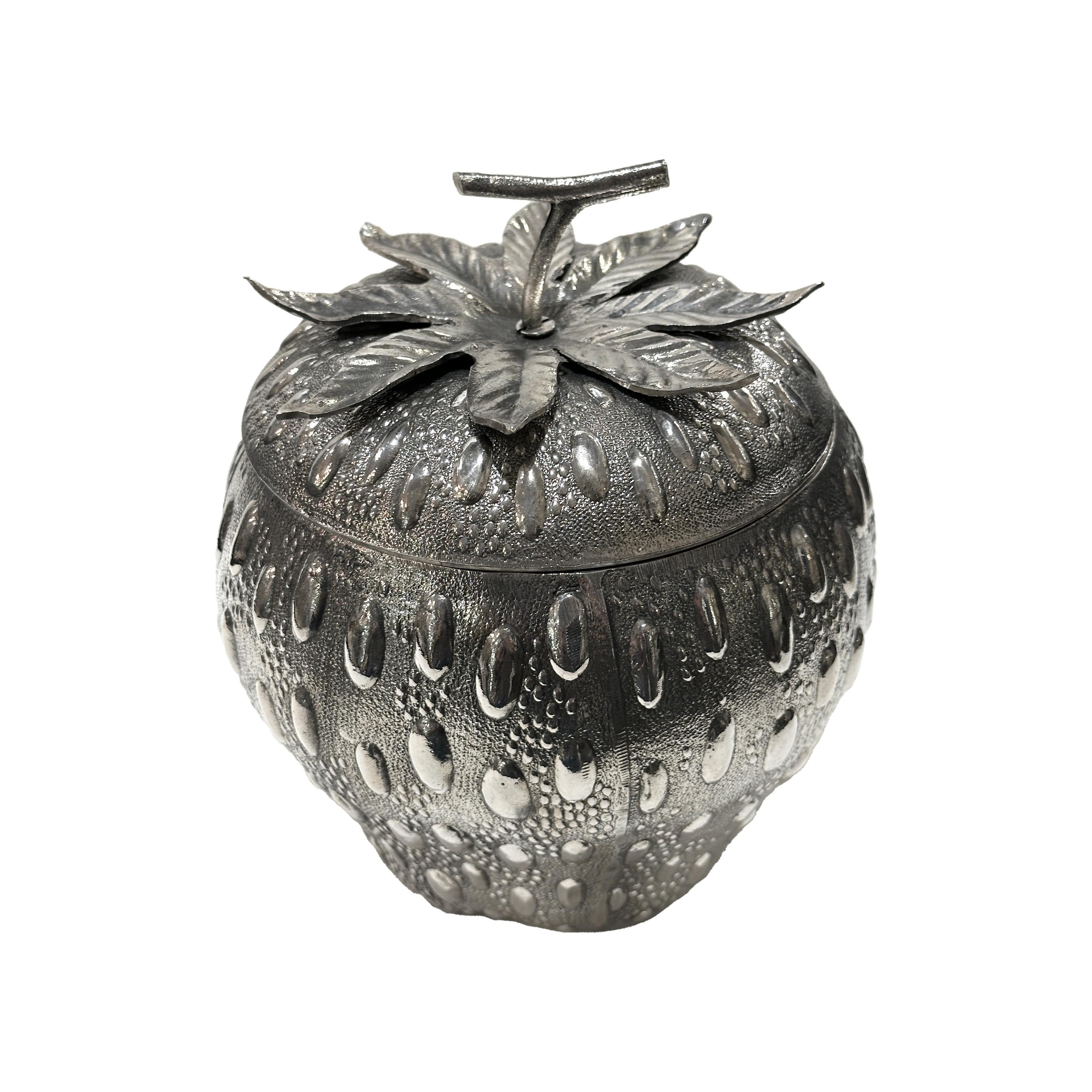 Cast Srawberry ice bucket by Mauro Manetti Firenze circa 1960-70