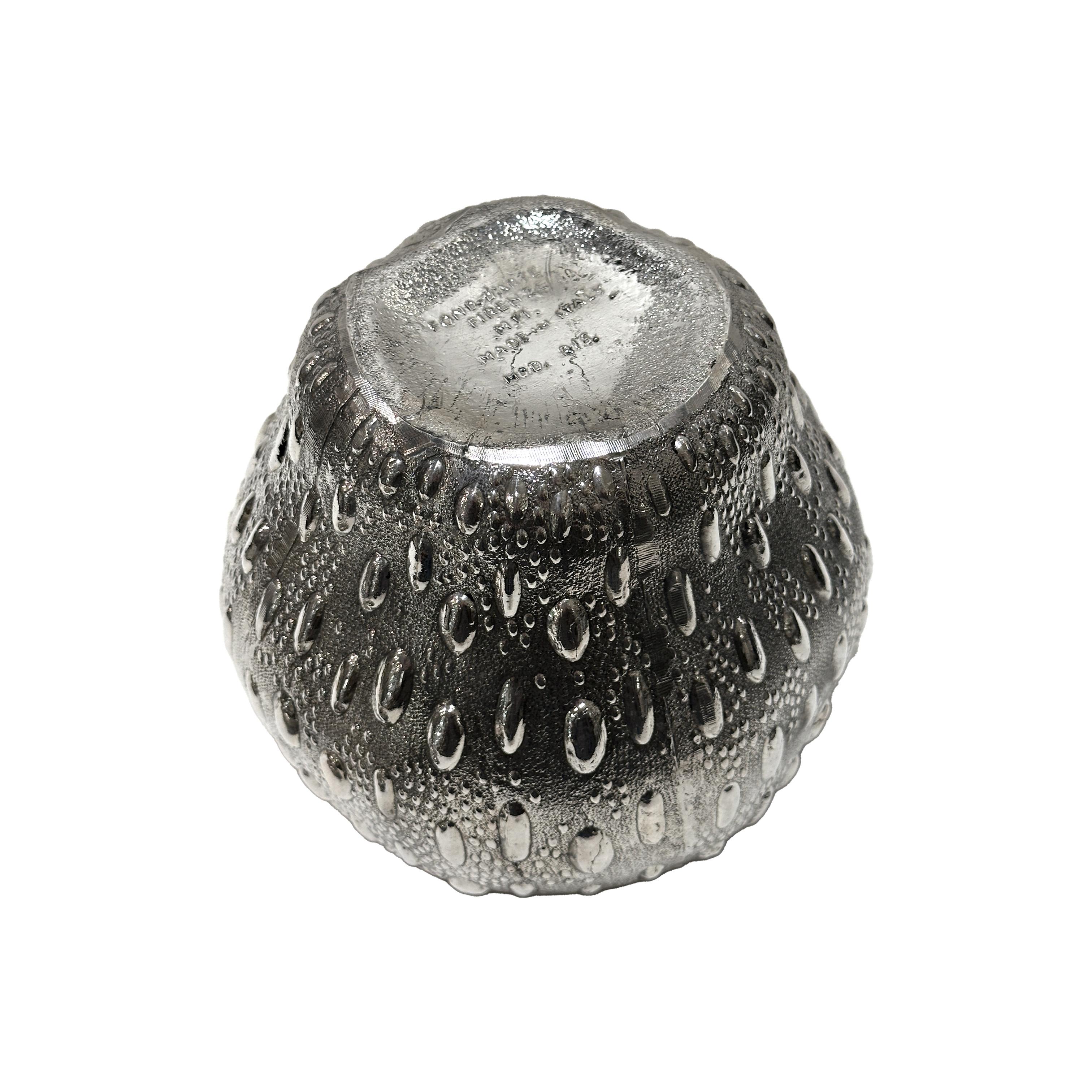 Metal Srawberry ice bucket by Mauro Manetti Firenze circa 1960-70 For Sale