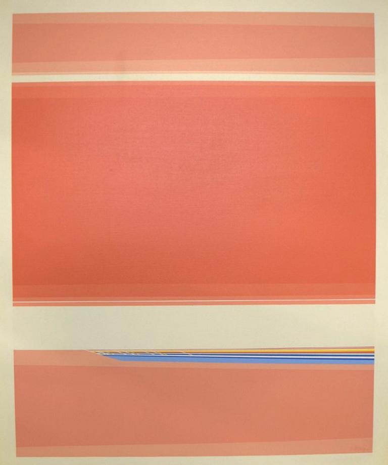 Søren Edsberg, Danish born American painter. Oil on canvas. Abstract composition, 1960s-1970s. Large painting.
In very good condition.
Signed.
The canvas measures: 119 x 99 cm.
The frame measures: 2 cm.