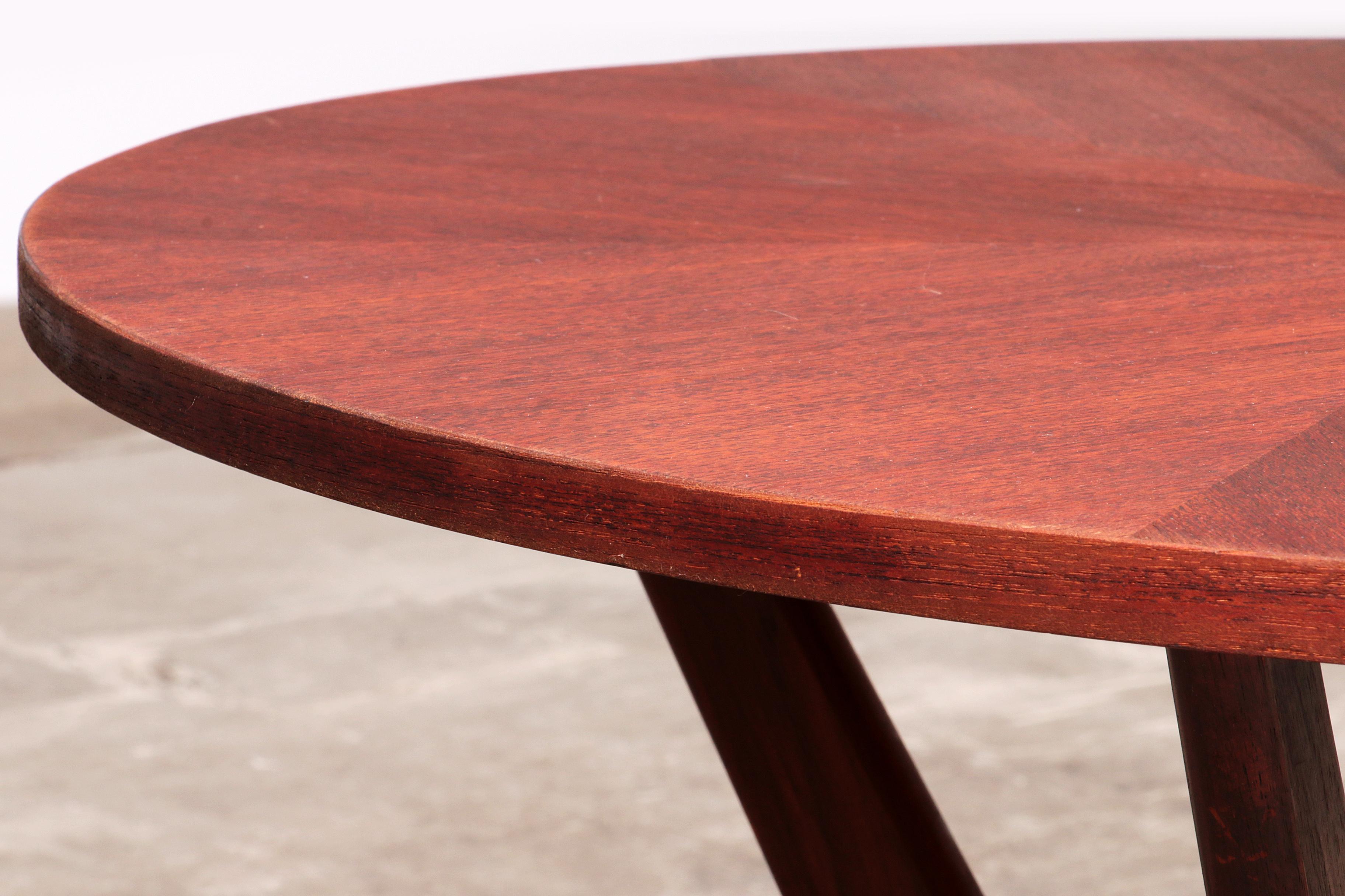 Søren Georg Jensen Kubus Radialer Couchtisch aus Teakholz, Dänemark, 1960er Jahre im Angebot 3