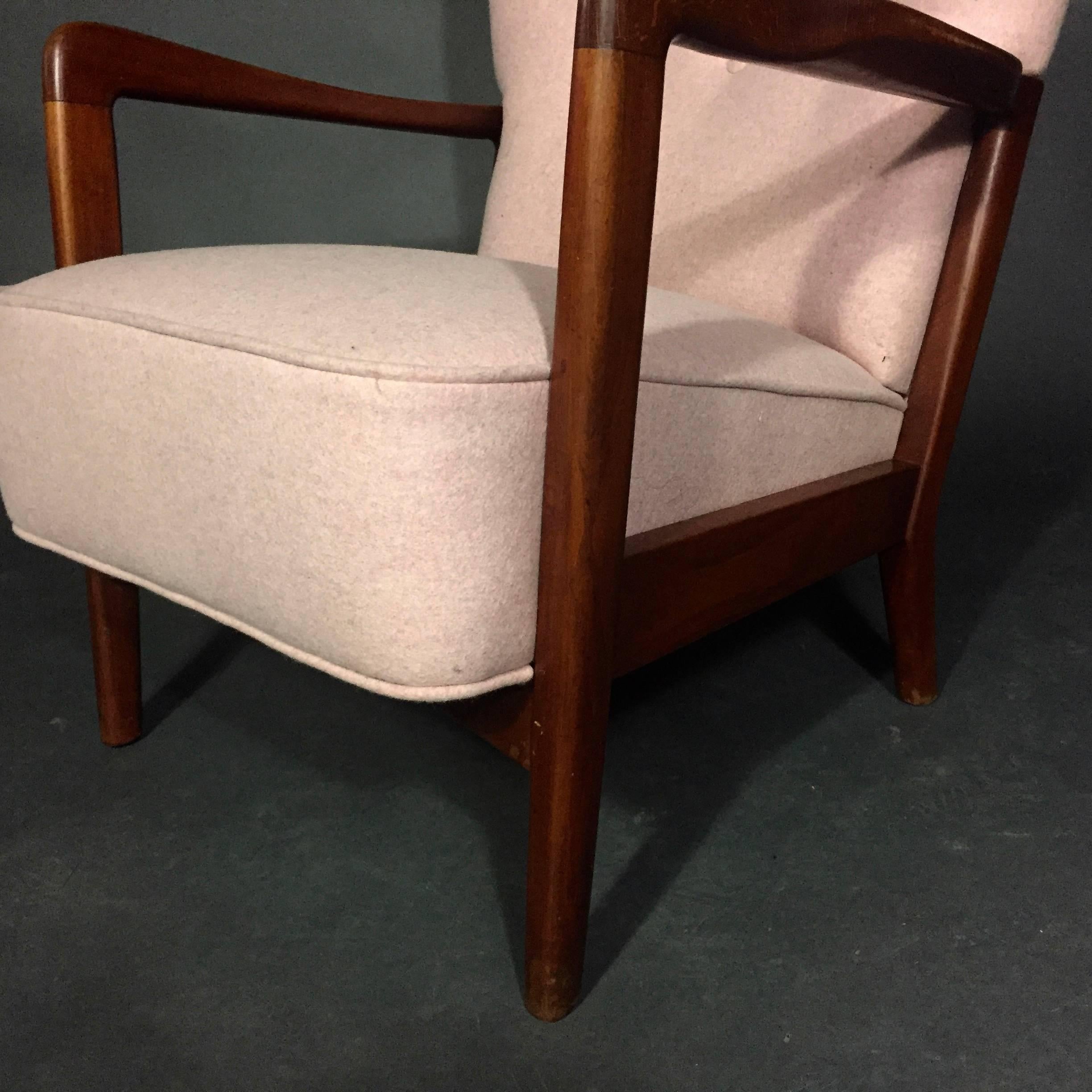 Søren Hansen Armchair for Fritz Hansen, 1940s, Denmark In Good Condition In Hudson, NY