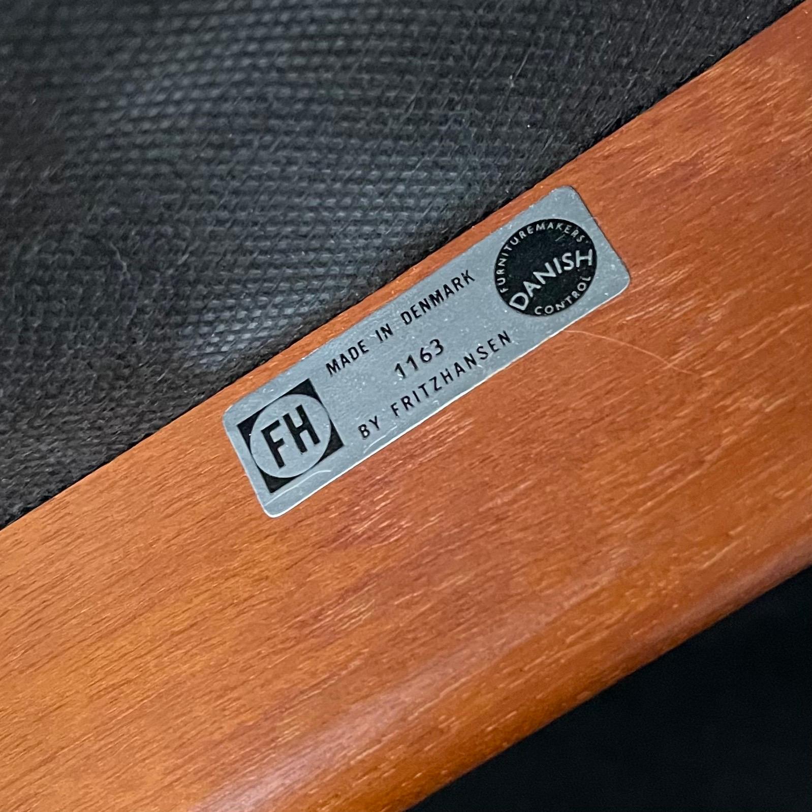 Søren Hansen Easy Chair Model 4365 Produced by Fritz Hansen in Denmark For Sale 10